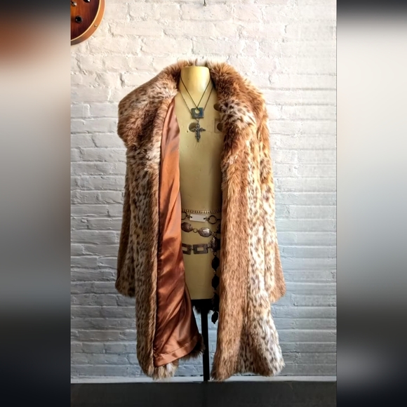Rare INC International Concepts Faux Leopard Coat - Picture 3 of 4